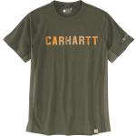 Carhartt Force Flex Block Logo T-Shirt, grün, Größe L