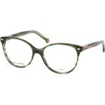 Grüne Carolina Herrera Runde Damenbrillen aus Kunststoff 