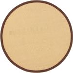 Braune Runde Teppiche 120 cm aus Sisal 