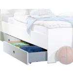 Carryhome Bettschubkasten , Weiß , Holzwerkstoff , 100x16x60 cm , Made in Germany , Schlafzimmer, Betten, Bettgestelle- Einzelteile, Bettkästen