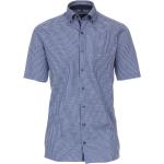 Dunkelblaue Kurzärmelige CasaModa Button Down Hemden aus Baumwolle für Herren Größe 7 XL Große Größen 