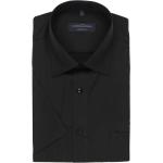 Schwarze Kurzärmelige CasaModa Kurzarmhemden aus Popeline für Herren Größe 7 XL Große Größen 