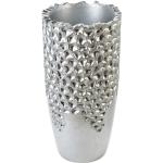 Silberne 34 cm Blumenübertöpfe 70 cm aus Polyresin Indoor 