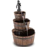 Braune Rustikale Blumfeldt Brunnen aus Holz 