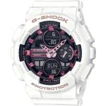 Weiße Casio G-Shock Herrenarmbanduhren mit Chronograph-Zifferblatt 
