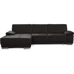 CAVADORE Eckcouch Corianne / Modernes Leder-Sofa mit verstellbaren Armlehnen und Longchair / 282 x 80 x 162 / Echtleder, braun