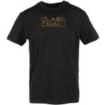 Schwarze Roberto Cavalli Class T-Shirts aus Baumwolle für Herren Größe XL 