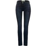 Dunkelblaue CECIL Slim Jeans aus Denim für Damen 