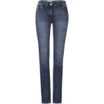 Marineblaue CECIL Slim Jeans für Damen 