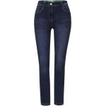 Dunkelblaue CECIL Toronto Slim Jeans für Damen 