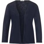 Blaue Langärmelige CECIL Shirtjacken aus Viskose für Damen Größe M 