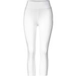 Weiße CECIL High Waist Hosen aus Jersey für Damen Größe XS 
