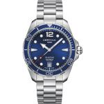 Blaue 30 Bar wasserdichte Schweizer Certina Runde Armbanduhren aus Edelstahl mit Entspiegelung mit Saphirglas-Uhrenglas mit Edelstahlarmband zum Sport 