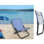 Blaue Strandstühle aus Polyester klappbar 
