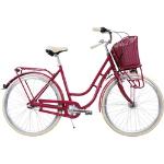 Rosa 20 kg Citybikes aus Aluminium für Damen 28 Zoll mit Nabenschaltung mit Rücktrittbremse 