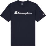 Blaue Klassische Champion T-Shirts Deutschland mit Glitzer für Herren Größe S 