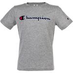 Graue Kurzärmelige Champion Rundhals-Auschnitt Kinder-T-Shirts aus Baumwolle maschinenwaschbar für Mädchen 