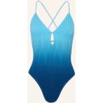 Hellblaue Chantelle Damenbadeanzüge & Damenschwimmanzüge aus Elastan Größe M 