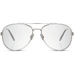 Silberne Pilotenbrillen für Damen 