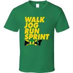 Walk Run Sprint Usain Bolt Jamaican Olympic Athlete Running T T-Shirts & Hemden Irish Green(XX-Large)