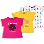 Gelbe Kurzärmelige Chicco Kinder-T-Shirts aus Baumwolle maschinenwaschbar für Mädchen 