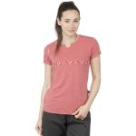 Reduzierte Rote Chillaz T-Shirts Blumen aus Lyocell für Damen Größe XS 