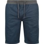 Marineblaue Blend Chino Shorts aus Baumwolle für Herren Weite 33, Länge 34 