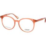 Orange Chloé Runde Damenbrillen aus Kunststoff 