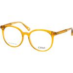 Gelbe Chloé Runde Damenbrillen aus Kunststoff 