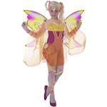 Ciao- Stella Bloomix Winx Club costume disguise fancy dress girl (Size 4-6 years), Orange, Yellow