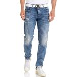 Blaue Cipo & Baxx Ripped Jeans aus Denim für Herren Größe XXL 