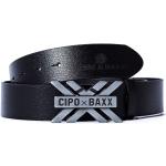 Cipo & Baxx Herren Gürtel CG147 Schwarz 85cm x 3,8cm