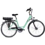 Reduzierte Pastellgrüne E-Bikes & Elektrofahrräder für Damen 28 Zoll mit Nabenschaltung mit Rücktrittbremse 