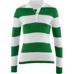 Grüne Rugbyshirts aus Baumwolle maschinenwaschbar für Damen Größe L 