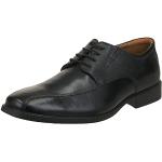 Reduzierte Schwarze Clarks Oxford Schuhe aus Gummi für Herren Größe 44 mit Absatzhöhe bis 3cm 