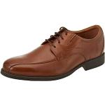 Braune Clarks Oxford Schuhe Schnürung aus Gummi für Herren Größe 42 