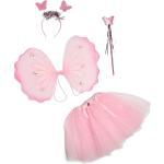 Rosa Kinder-Feenkostüme & Kinder-Elfenkostüme Insekten mit Glitzer aus Tüll 