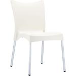 CLP Stuhl Juliette stapelbar und mit modernem Design, Farbe:creme