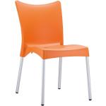 CLP Stuhl Juliette stapelbar und mit modernem Design, Farbe:orange