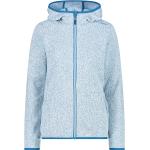 Reduzierte Blaue CMP Kapuzenpullover aus Fleece für Damen Größe XXS 