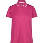Pinke Klassische Kurzärmelige CMP Kurzarm Poloshirts aus Elastan für Damen Größe S 