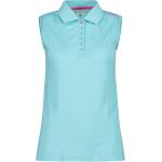 Klassische Ärmellose CMP Poloshirts ohne Ärmel aus Polyester für Damen Größe XS 