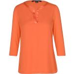 Orange Langärmelige Comma Nachhaltige Blusenshirts Orangen aus Jersey für Damen Größe S 