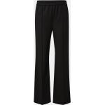 Schwarze Loose Fit Comma High Waist Hosen aus Viskose für Damen Größe XS 