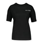 Schwarze Kurzärmelige Converse All Star Oversize Shirts aus Baumwolle für Damen Größe M 