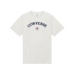 Weiße Kurzärmelige Converse Chuck Taylor Patch T-Shirts Länder aus Baumwolle für Damen Größe S 