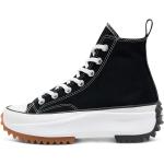 Schwarze Converse Run Star Hike Plateau Sneaker Schnürung aus Textil für Kinder Größe 42 mit Absatzhöhe bis 3cm 