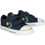 Dunkelblaue Converse Star Player Sneaker mit Klettverschluss Klettverschluss aus Gummi für Kinder Größe 19 
