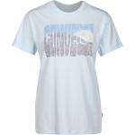 Blaue Retro Converse T-Shirts aus Baumwolle für Herren Größe S 