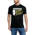 Coole-Fun-T-Shirts Uni Legal Troube Better Call Saul Heisenberg T-Shirt, Schwarz, L